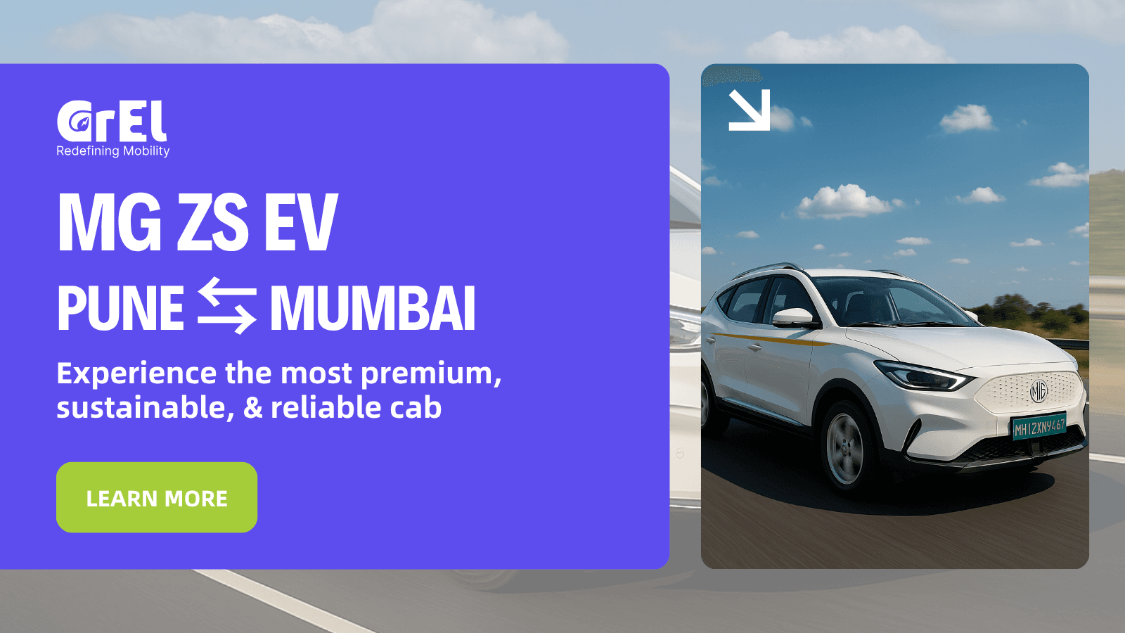 Premium Pune-Mumbai EV Cab | GREL Launches MG ZS Fleet