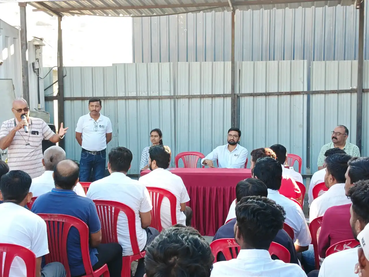 Panel discussion during the GrEL driver induction training