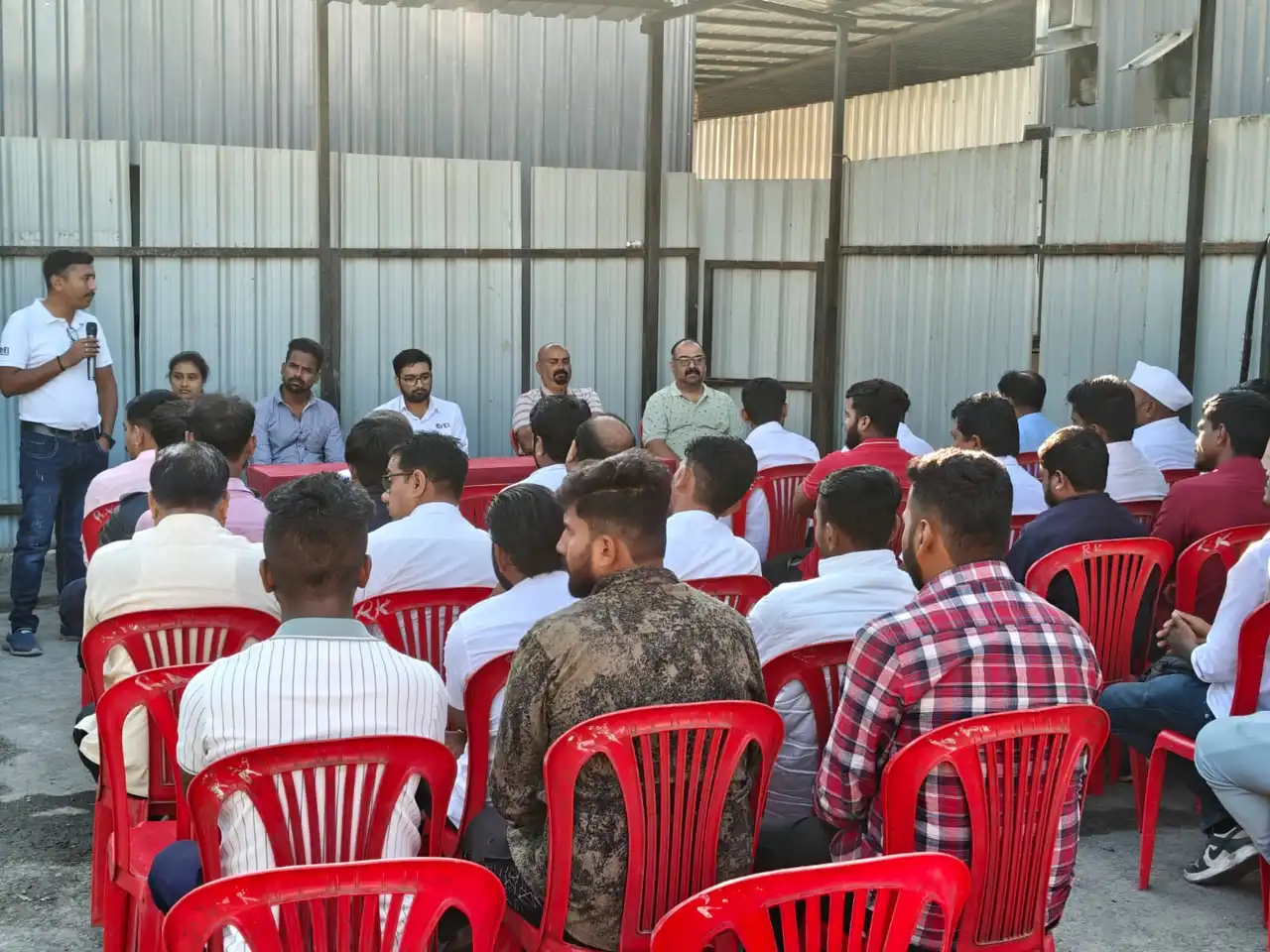 GrEL driver-partners listening attentively during the training session